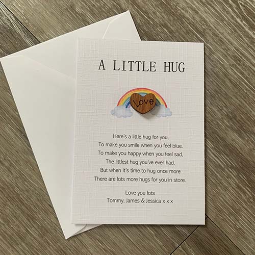 Pocket Hug Charm and Poem