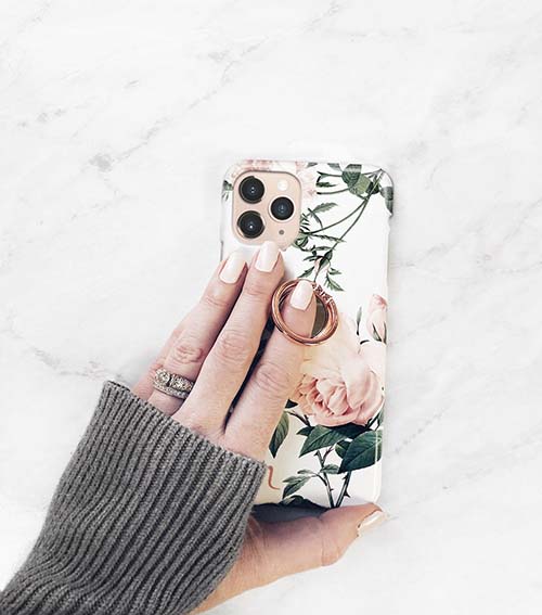 Rose Floral Phone Grip Case