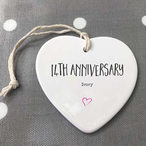 14th Anniversary Ornaments