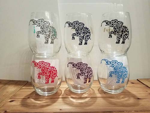 Customizable Elephant Glasses