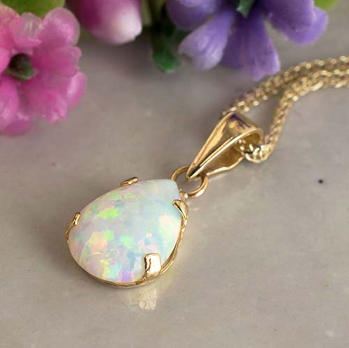 Gold & Opal Necklace