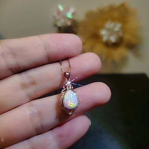 Opal Necklace - 14th Anniversary Gift Idea