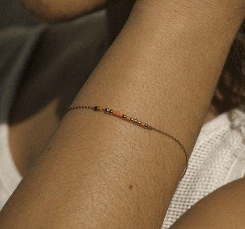 Morse Code Bracelet - 14th Anniversary Gift Idea