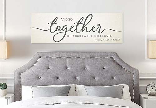 Together They Built a Life They Loved Sign - 14th Anniversary Gift Idea