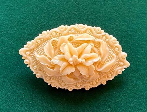 Vintage Ivory Jewelry Piece - 14th Anniversary Gift Idea