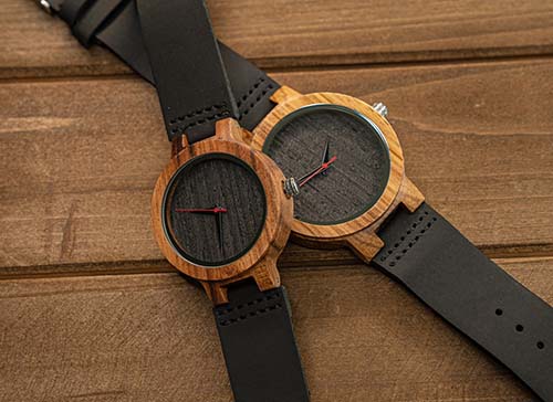 His & Her Wooden Watches