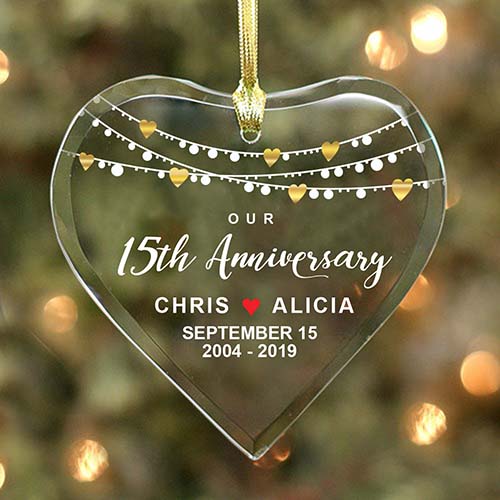 Personalized Engraved 15th Wedding Anniversary Gift For Her, Married 15  Years | eBay