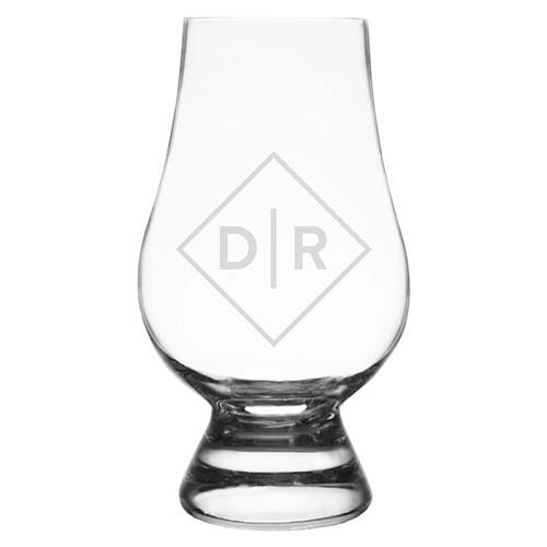 Personalized Glencairn Crystal Glass - 15th Anniversary Gift