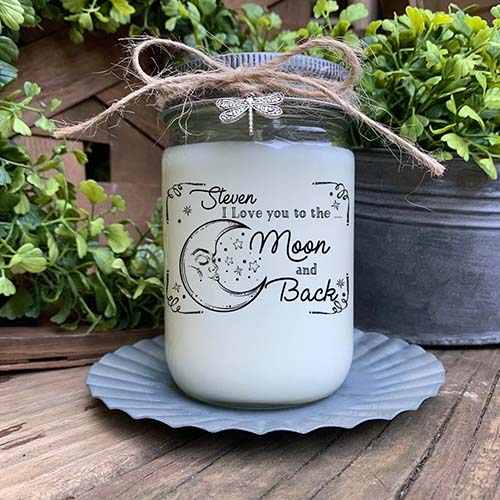 I Love You to the Moon & Back - Candle