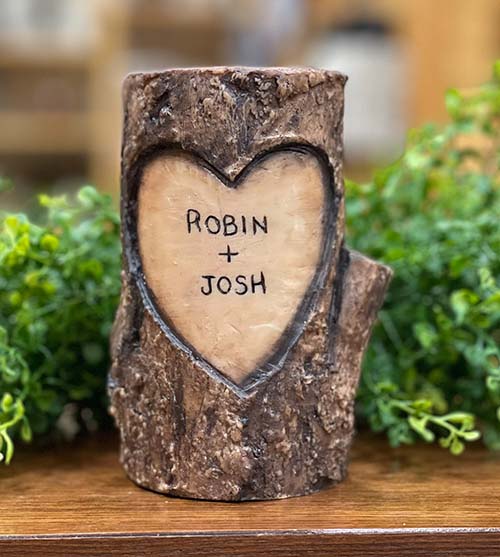 Personalized Log Candle - 16th Anniversary Gifts