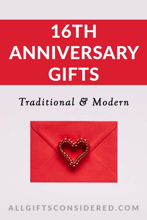 16th Anniversary Gifts: Pin It Image