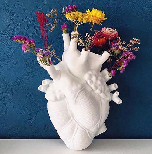 Anatomically Correct Heart Vase - Cardiologist Gifts