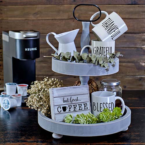 Farmhouse Tiered Tray - Christmas Gift Ideas