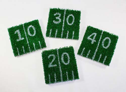 Football Grass Coasters