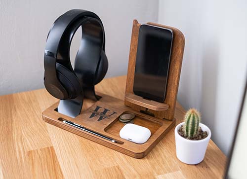 Tech Accessory Stand - Personalized Gifts for Him