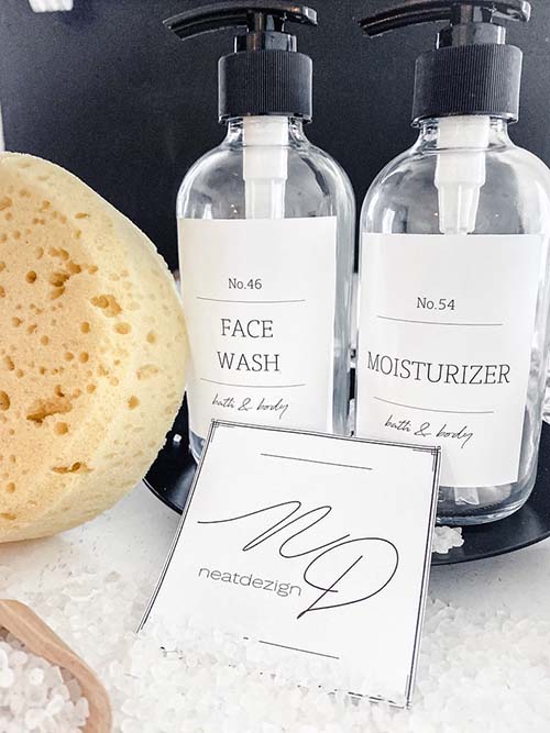 Waterproof Soap Labels - Bathroom Gifts
