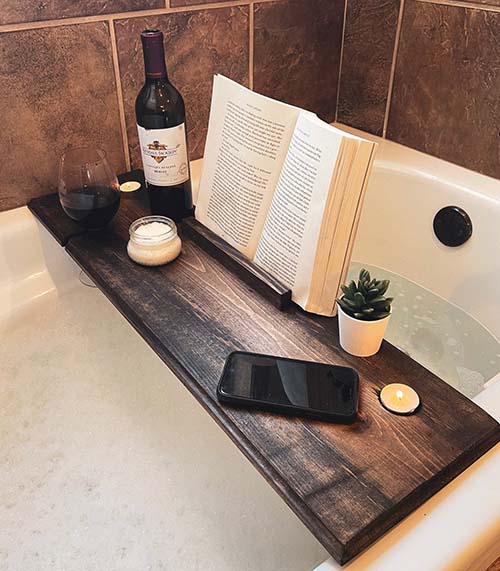 Wooden Bath Caddy - Bathroom Gifts