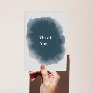 Blue Ink - Thank You Card