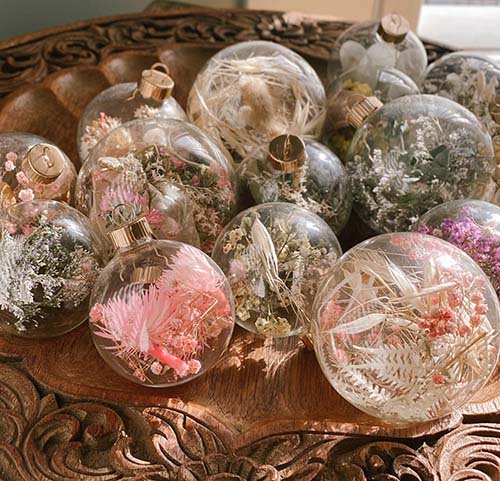 Flower Christmas Ornaments