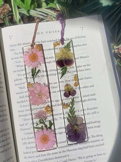 Handmade Floral Bookmark