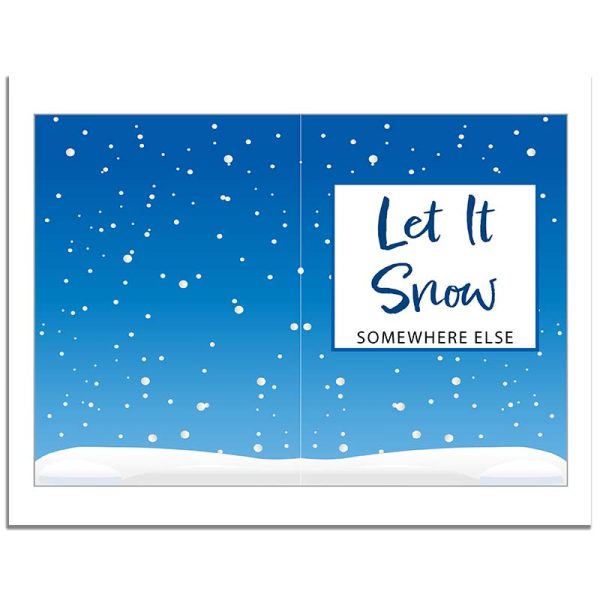 Printable Christmas Card- Let It Snow