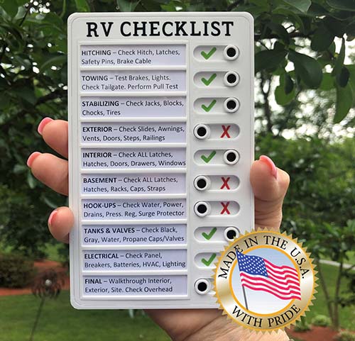 RV Checklist - Outdoor Gifts