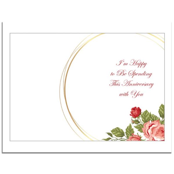 Roses are Red, Violets are Blue - Anniversary Card - Inside Pages