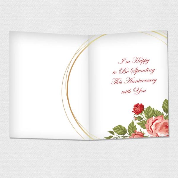 Roses are Red, Violets are Blue - Anniversary Card (inside) Temp Photo
