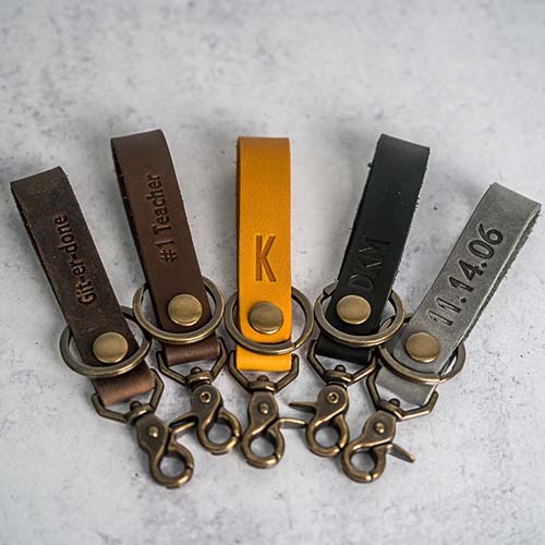 Custom Leather Keychain