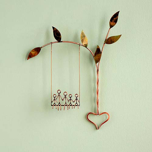 Rooted in Love Swing Sculpture - 17th Anniversary Gifts