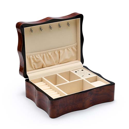 Wooden Music Jewelry Box - 17th Anniversary Gifts