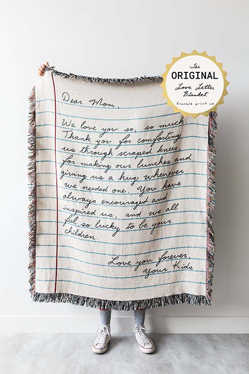 Handwritten Love Letter Blanket