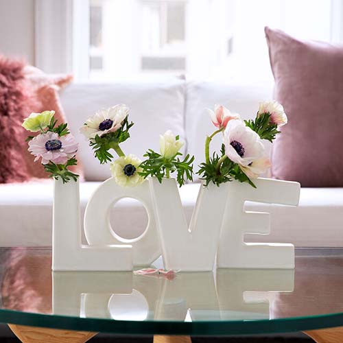 Love Vase Set - 18th Anniversary Gifts