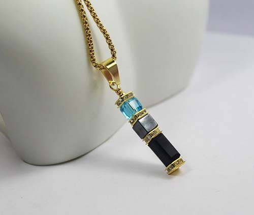 Aquamarine Multi Stone Drop Pendant - Etsy