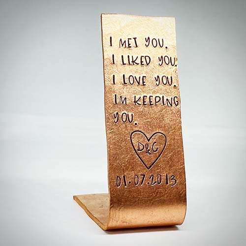 Personalized Bronze Statue - 19th Anniversary Gifts