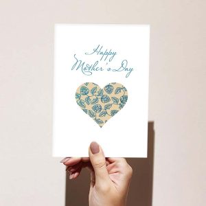 Floral Line Art Mother's Day Card - Main Photo