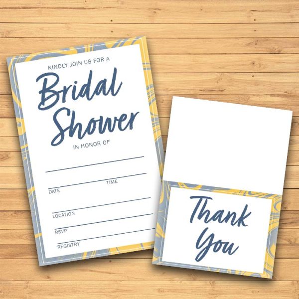 Spring Breeze Bridal Shower Invite & Thank You Card