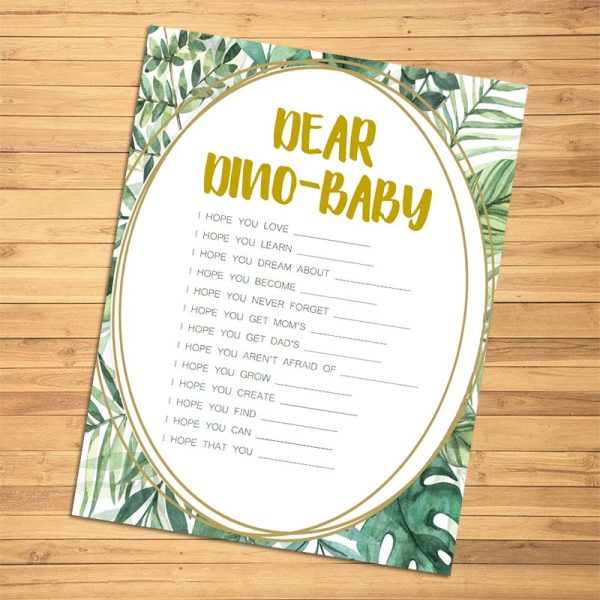 Dear Dino-Baby Baby Shower Game