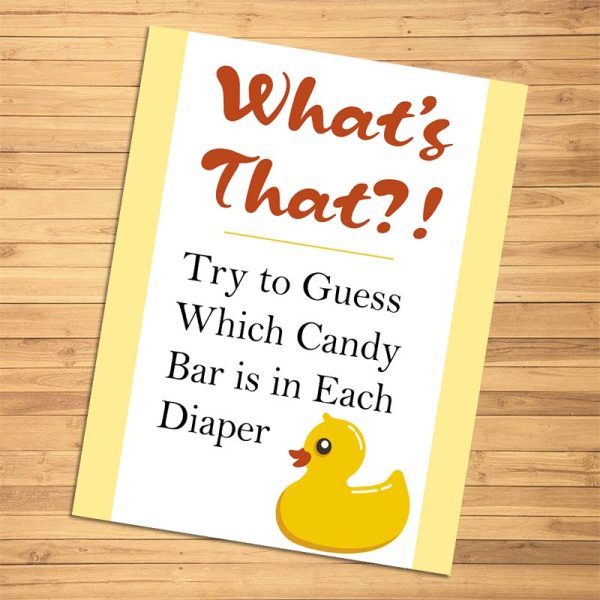 Fun Baby Shower Games - What's in the Diaper