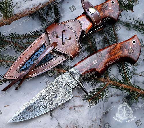 Damascus Hunting Knife