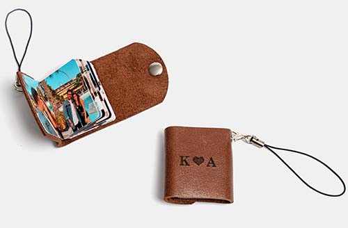 Leather Photo Keychain - Unique Gifts for Boyfriends