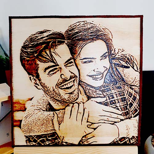 Wood Burned Photo - Unique Gifts for Boyfriends