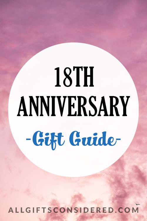 18th wedding deals anniversary gift