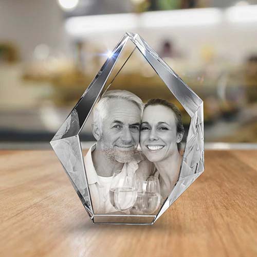 3d Photo Crystal - 20th Anniversary Gifts