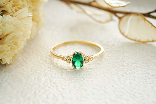 Emerald Gold Ring