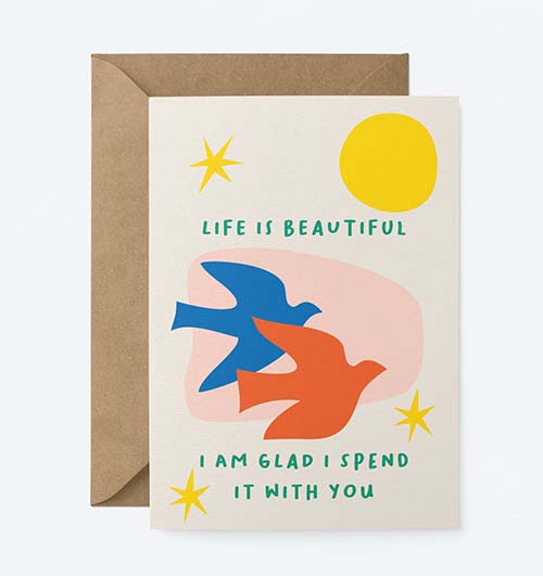 Life is Beautiful - Anniversary Card