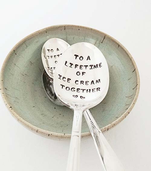 Lifetime of Ice Cream - Couple's Spoons