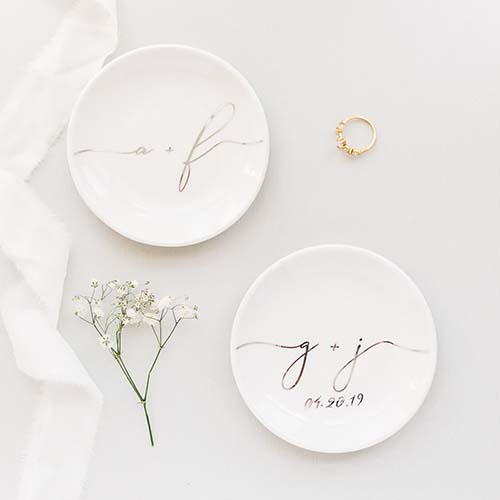 Personalized Ring Dish - 20th Anniversary Gifts