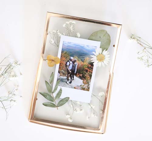 Framed Pressed Flower & Photo