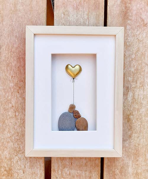 Pebble Art Wall Art - 21st Anniversary Gifts